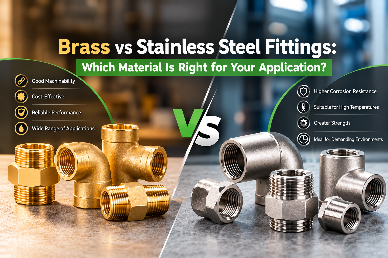Brass vs Stainless Steel Fittings